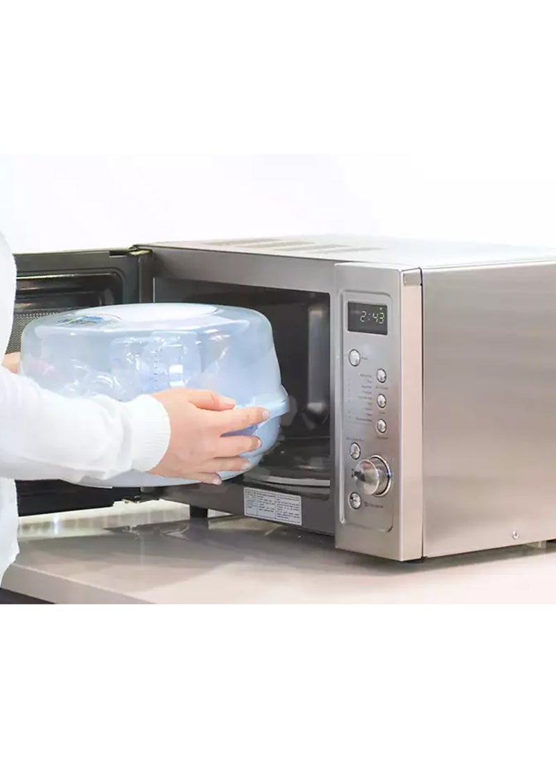 PHILIPS AVENT - Durable And Fast Microwave Steam Sterilizer With New Compact Design For Little Baby, White - SCF281/03 - Image 1