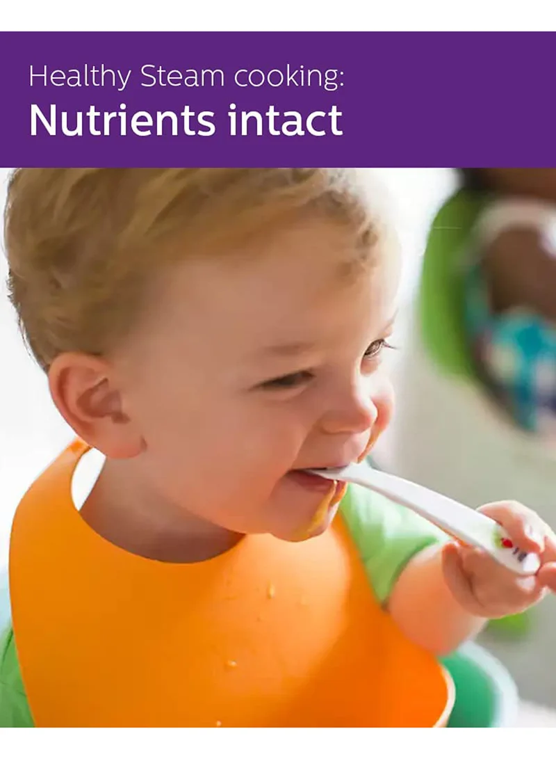 Philips Avent 4-In-1 Healthy Baby Food Steamer And Blender | No.1 Brand Recommended By Moms Worldwide |  Effortless Nutritious Baby Meals