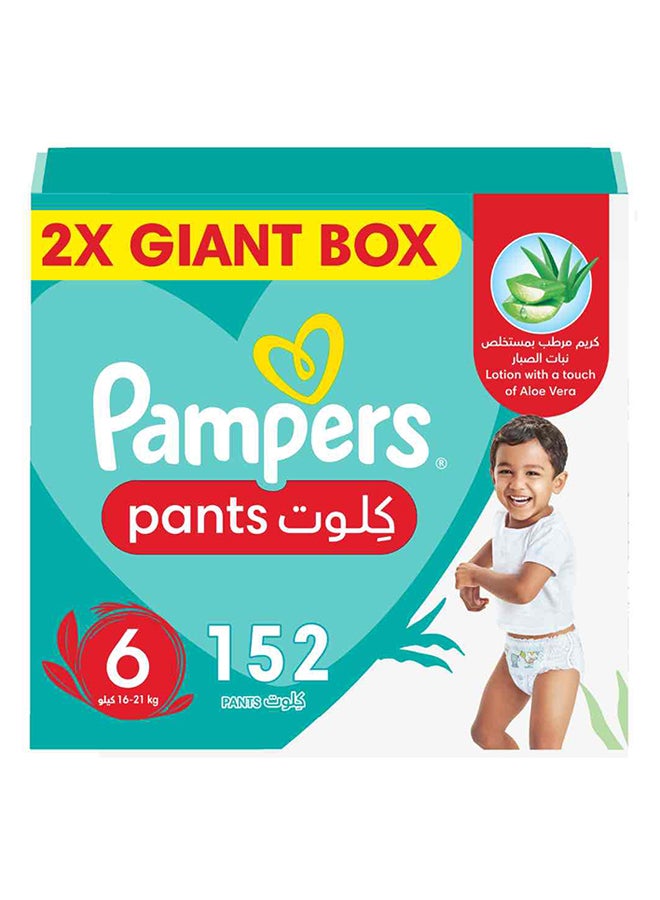 Baby Dry Pants Diapers Size 6 Up To 100 Leakage Protection With Aloe Vera Lotion 152 Count - pnsku/N16325584A/45/_/1702886940/150c489f-7b0b-4a52-9344-a97f09b04205