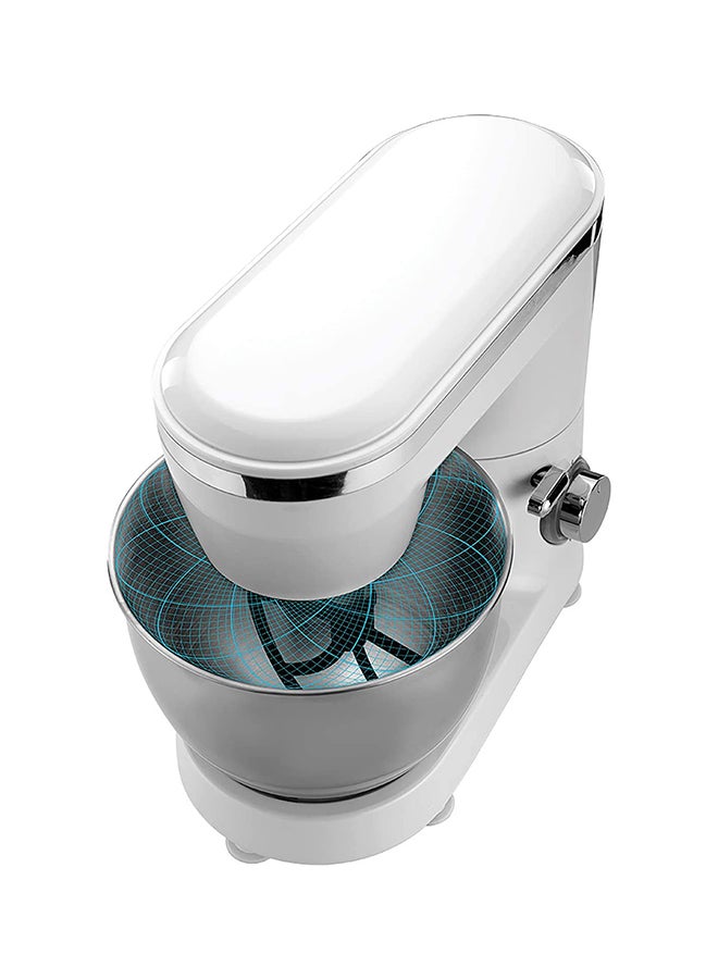 بلاك اند ديكر عجانه  1000 واط، 4 ليتر، ملحقات مختلفة، مع وعاء من الفولاذ المقاوم للصدأ،  6 إعدادات للسرعة،عجان مثالي للخلط والعجن، SM1000-B5 4 L 1000 W SM1000-B5 أبيض/فضي - Image 3