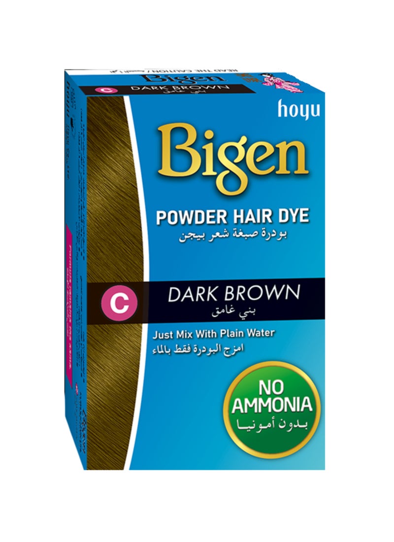 بايجن بودرة صبغ الشعر بني داكن 6جرام