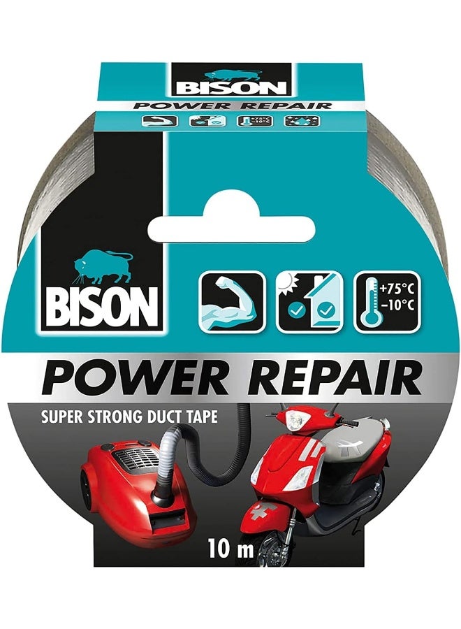 Bison Power Repair Duct Tape Grey 10meter  - Image 2