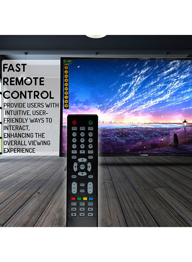 Toshiro 32 Inch HD ready LED TV, Slim LED TV with Remote Control, TRO32LED | HDMI & USB Ports, AV Mode, Head Phone Jack, PC Audio In, VGA | Dynamic Sound - TRO32LED / TRO32LEDT / TRO32LED -FL Black  - Image 4