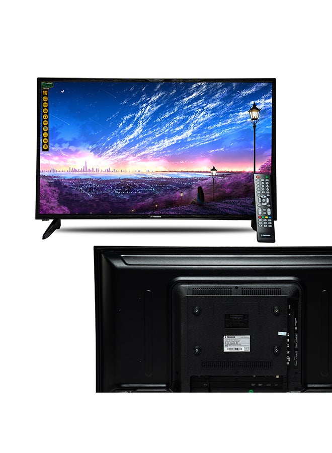 Toshiro 32 Inch HD ready LED TV, Slim LED TV with Remote Control, TRO32LED | HDMI & USB Ports, AV Mode, Head Phone Jack, PC Audio In, VGA | Dynamic Sound, 60Hz, Model Year 2018, 2 Year Warranty - TRO32LED / TRO32LEDT / TRO32LED -FL Black - Image 2