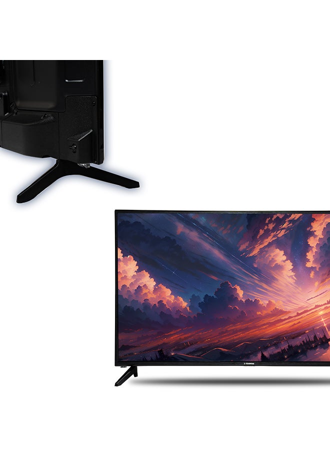 Toshiro - 43-Inch Full HD LED TV With DVBT, 60 HZ Refresh rate,1 Gigabyte, 1080p TOSHIRO 43 LED TV WITH DVBT2 TRO43LEDT / TRO43LED Black - Image 1