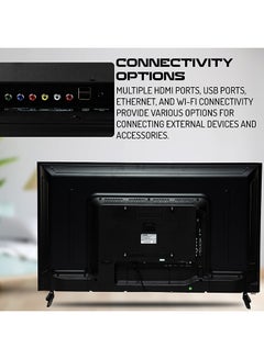 توشيرو تلفزيون LED بدقة Full HD مقاس 43 بوصة مع DVBT، ومعدل تحديث 60 هرتز، و1 جيجابايت، و1080 بكسل TOSHIRO 43 LED TV مع DVBT2 TRO43LEDT / TRO43LED أسود TOSHIRO 43 LED TV WITH DVBT2 TRO43LEDT / TRO43LED أسود  - Image 4