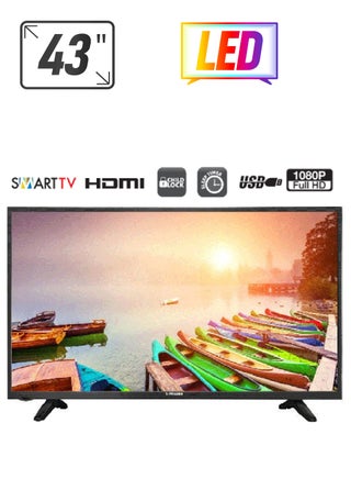 43 Inch  Full HD Smart Android OS LED TV, Slim LED TV with Remote Control | Smart Apps including Twitter, Facebook, and Skype | HDMI & USB Ports, AV Mode,| Dynamic Sound - TRO43SLED Black - pnsku/N16388114A/45/_/1739966959/5be0cfbe-9d2d-4a87-af4c-bf85d6434e7a