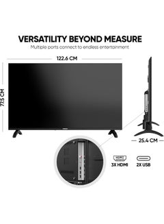 50 Inch 4K UHD Smart LED TV | Android OS | Built-In Wi-Fi & DLNA | Smart Apps including Twitter, Facebook, and Skype | 2 HDMI 3 USB | Quad-Core Processor - UHD5010SLED Black - pnsku/N16388124A/45/_/1739441541/6253eddb-d03c-4878-a2b1-f3f530418a56