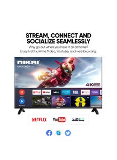 55 Inch 4K UHD Smart Android LED TV | Android OS | Built-In Wi-Fi & DLNA | Smart Apps including Twitter, Facebook, and Skype | 2 HDMI 3 USB | Quad-Core Processor - UHD55SLED / UHD5510SLED Black - pnsku/N16388127A/45/_/1732806783/4abed0b4-fc88-4b89-8ccf-55a9ed9db782