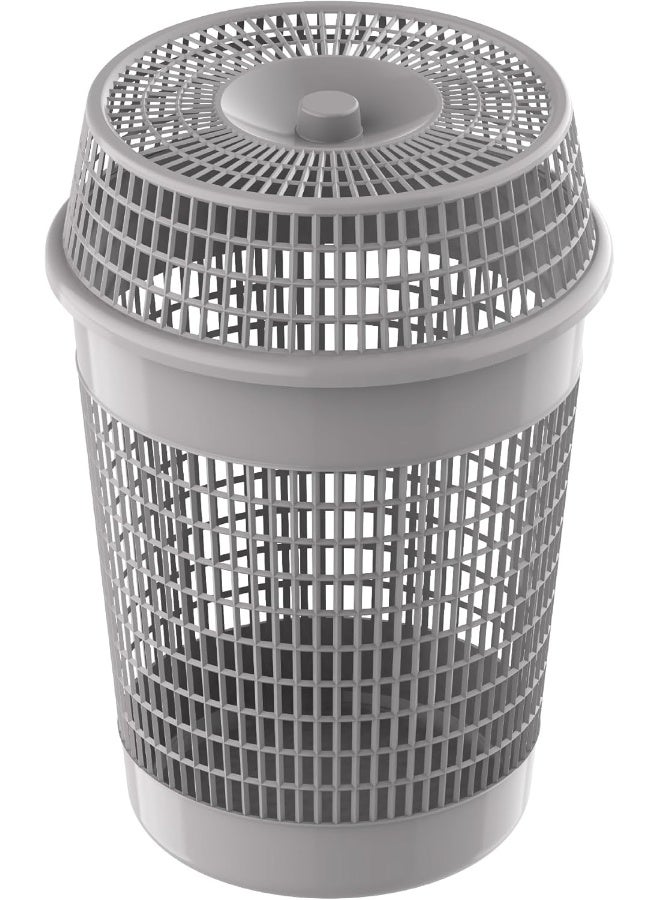 Cosmoplast 65L Round Tall Laundry Bin Grey 65.0Liters  - Image 1