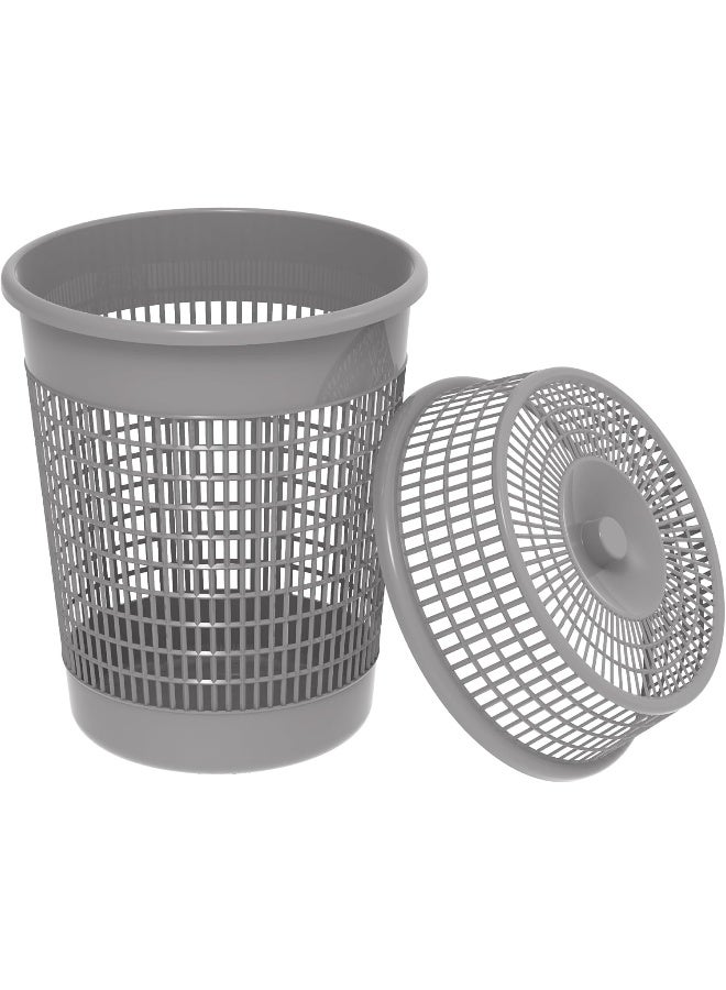 Cosmoplast 65L Round Tall Laundry Bin Grey 65.0Liters  - Image 2