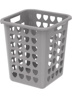 Cosmoplast Plastic Square Laundry Bin 33L Grey  - Image 1