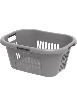 40L Oval Laundry Basket, Grey Grey 59x45x28cm - pnsku/N16422821A/45/_/1746193707/bee179a3-0978-402c-acfe-814191f26a85