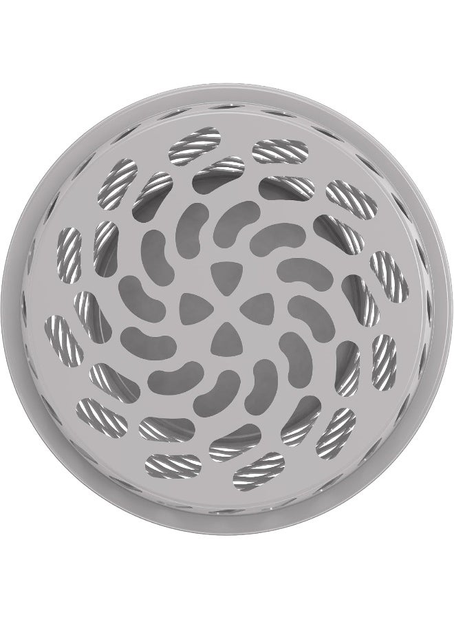 Cosmoplast - Plastic Round Laundry Basket Tall With Lid 75L Grey 65.0Liters - Image 1