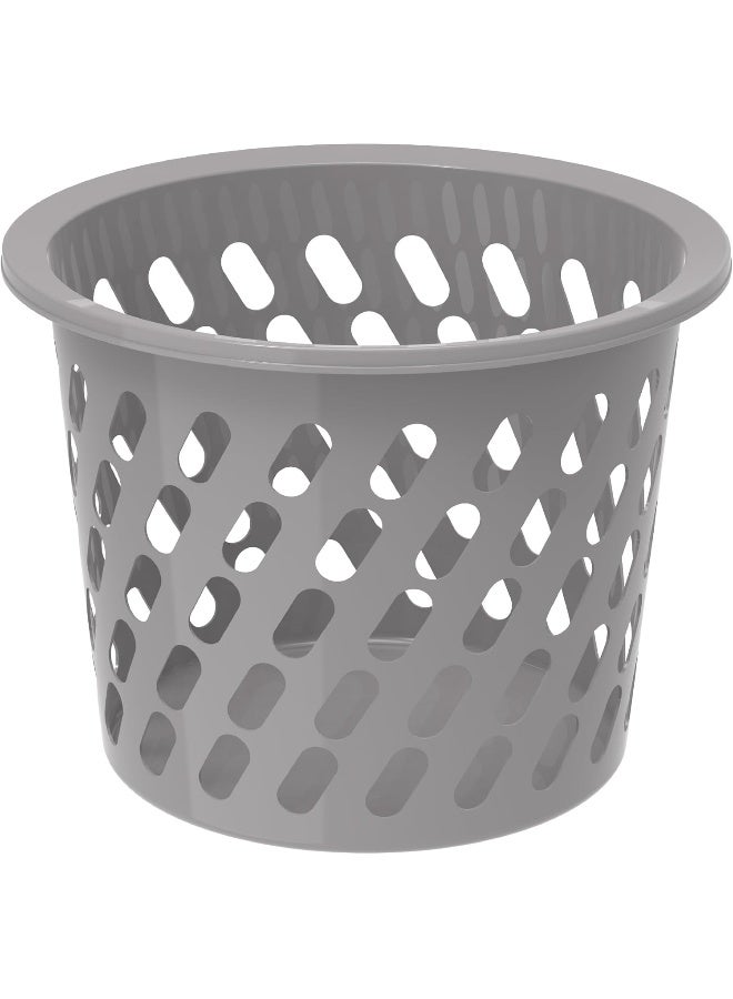 Cosmoplast Plastic Mini Laundry Basket 45L Grey 45.0Liters  - Image 1