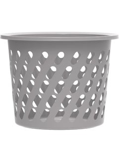 Cosmoplast Plastic Mini Laundry Basket 45L Grey 45.0Liters  - Image 2