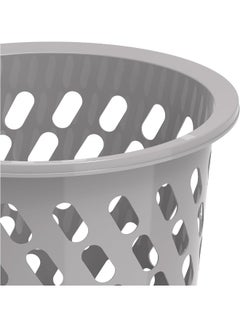 Cosmoplast Plastic Mini Laundry Basket 45L Grey 45.0Liters  - Image 4