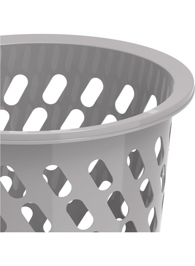 Cosmoplast Plastic Mini Laundry Basket 45L Grey 45.0Liters  - Image 4