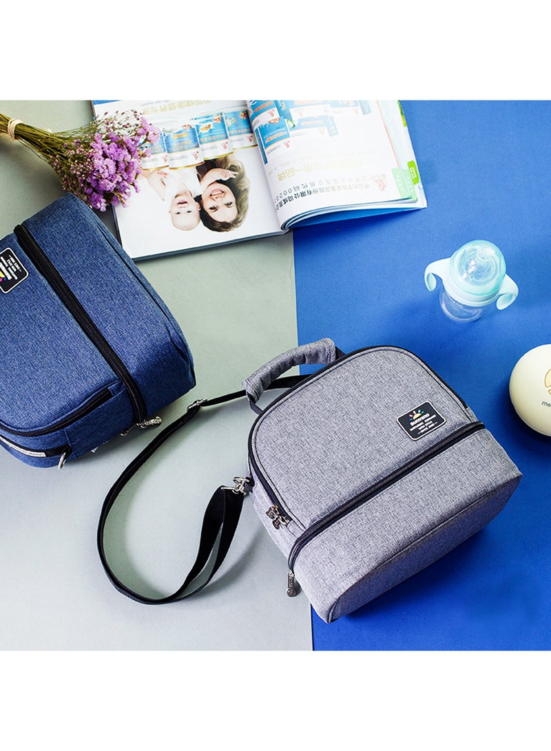 Sunveno - Insulated Bottle And Lunch Bag - Grey - Image 1