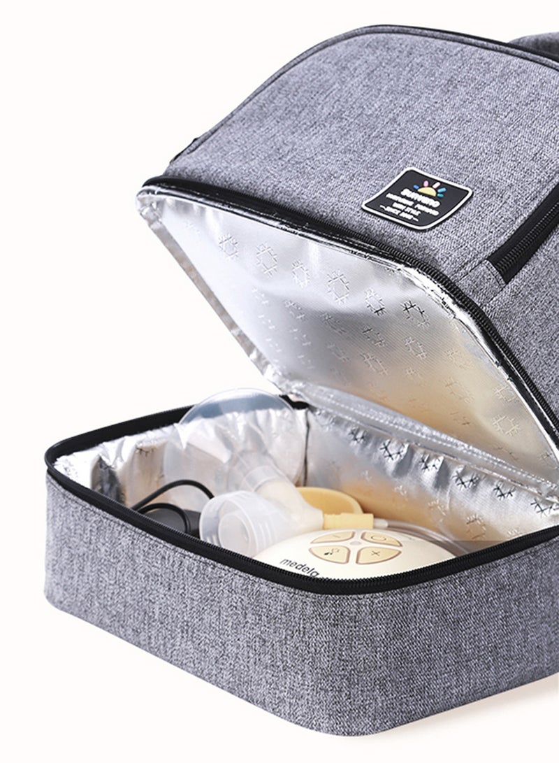 Sunveno - Insulated Bottle And Lunch Bag - Grey - Image 1