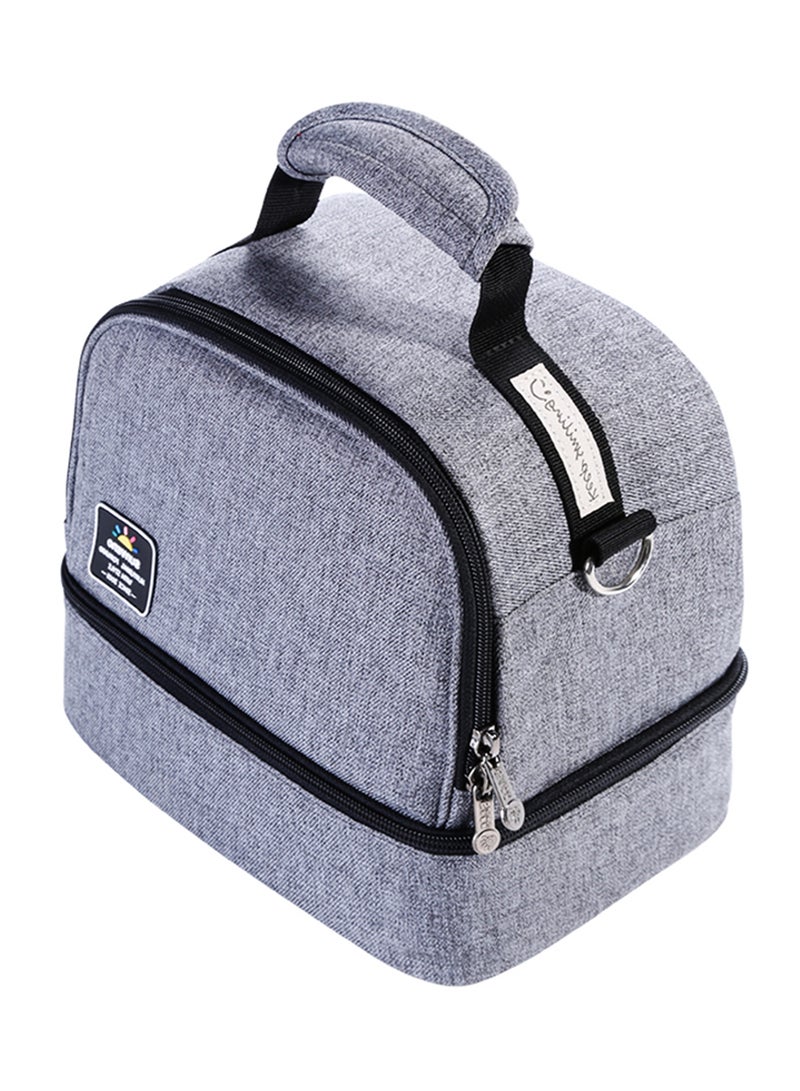 Sunveno - Insulated Bottle And Lunch Bag - Grey - Image 1