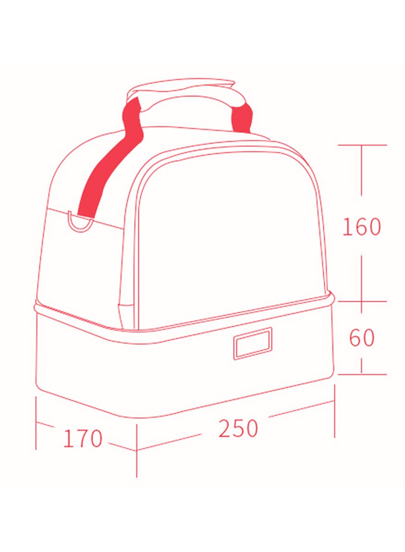 Sunveno - Insulated Bottle And Lunch Bag - Grey - Image 1