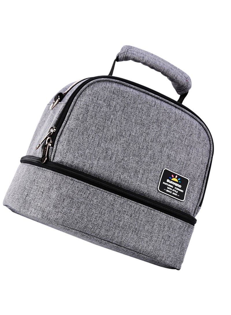 Sunveno - Insulated Bottle And Lunch Bag - Grey - Image 1