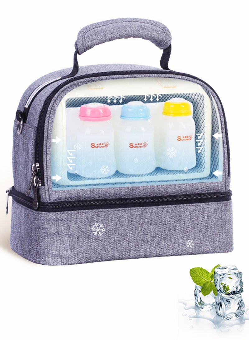 Insulated Bottle And Lunch Bag - Grey - pnsku/N16489679A/45/_/1706170126/7e07aa09-1c5e-4d4f-8042-169cf73d85b4