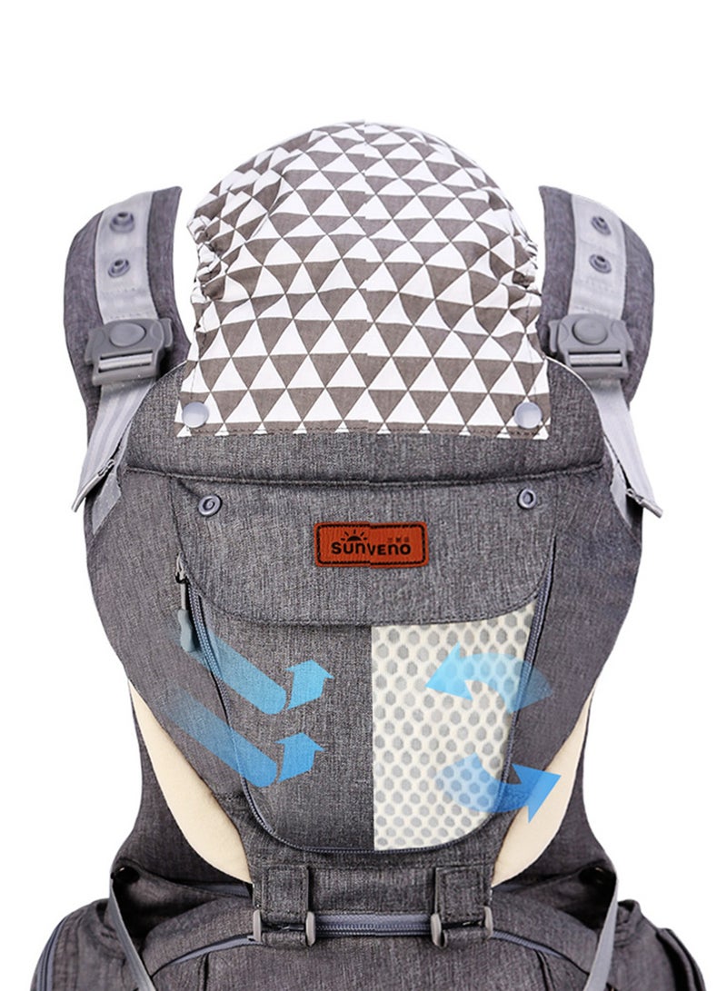 Sunveno - Kangaroo Style Ergonomic Baby Carrier - Multicolour - Image 1