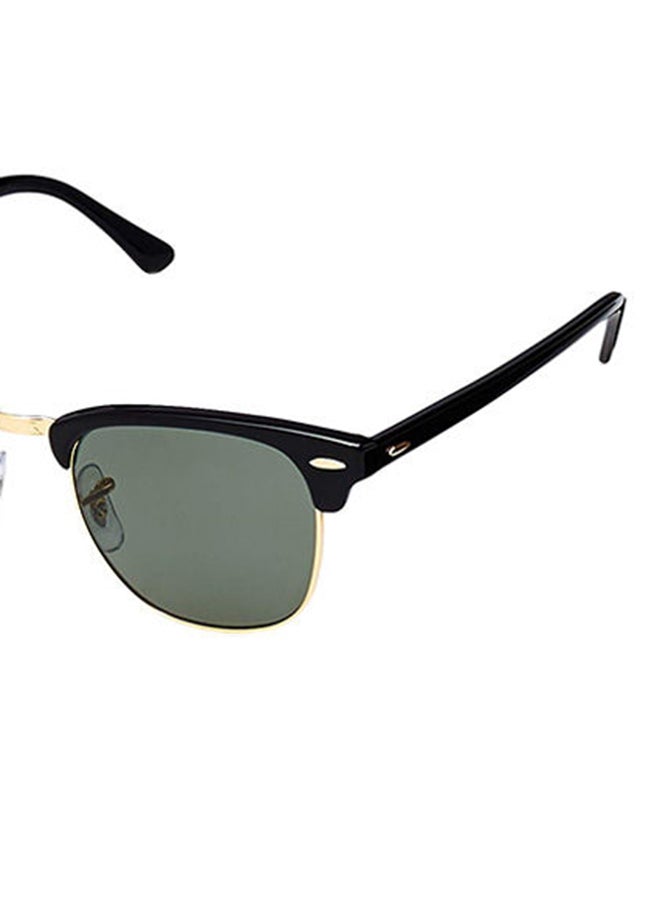Ray-Ban Polarized Clubmaster Sunglasses - RB3016 901 51 - Lens Size: 51 mm - Black - Image 4