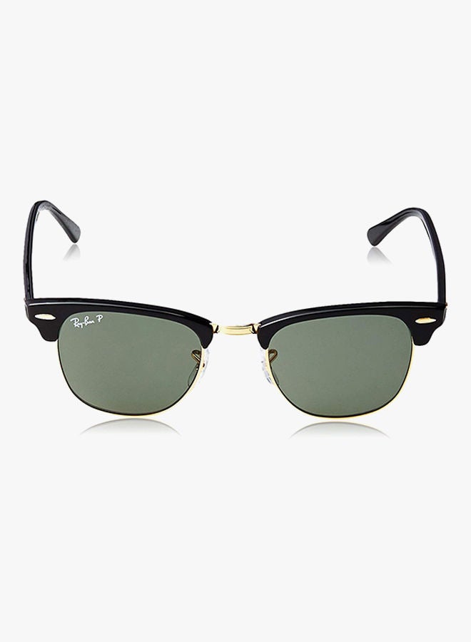 Ray-Ban Polarized Clubmaster Sunglasses - RB3016 901 51 - Lens Size: 51 mm - Black - Image 2