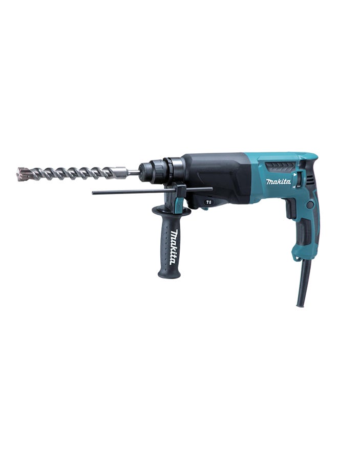 Rotary Hammer SDS Plus For Concrete, Steel, Wood, 2 Operation Modes, 800W, 2.8kg Blue/Black 