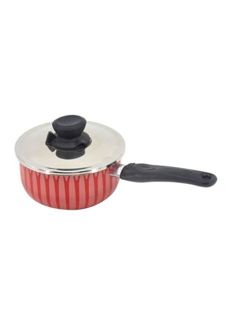 Saucepan With Lid Red 18cm