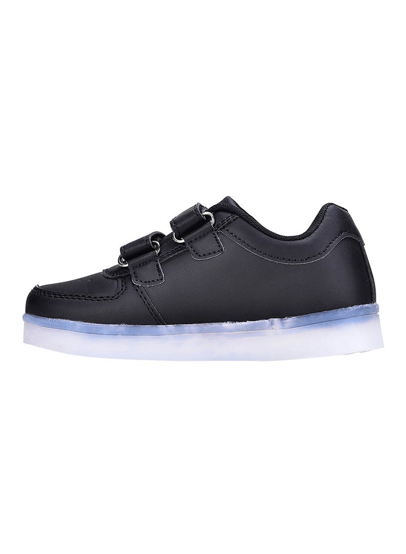 HUSK'SWARE - LED Flashing Lights Low Top Sneakers Black - Image 1