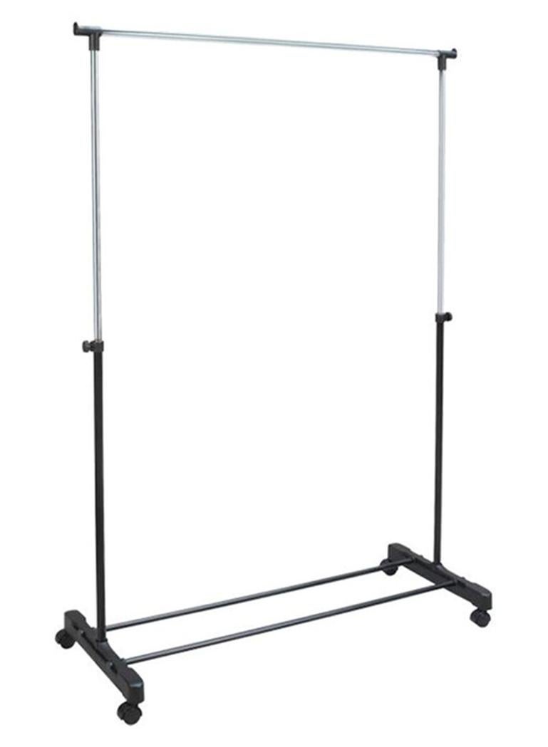 Metal Garment Rack Black/Silver 130x45x160cm - Image 1