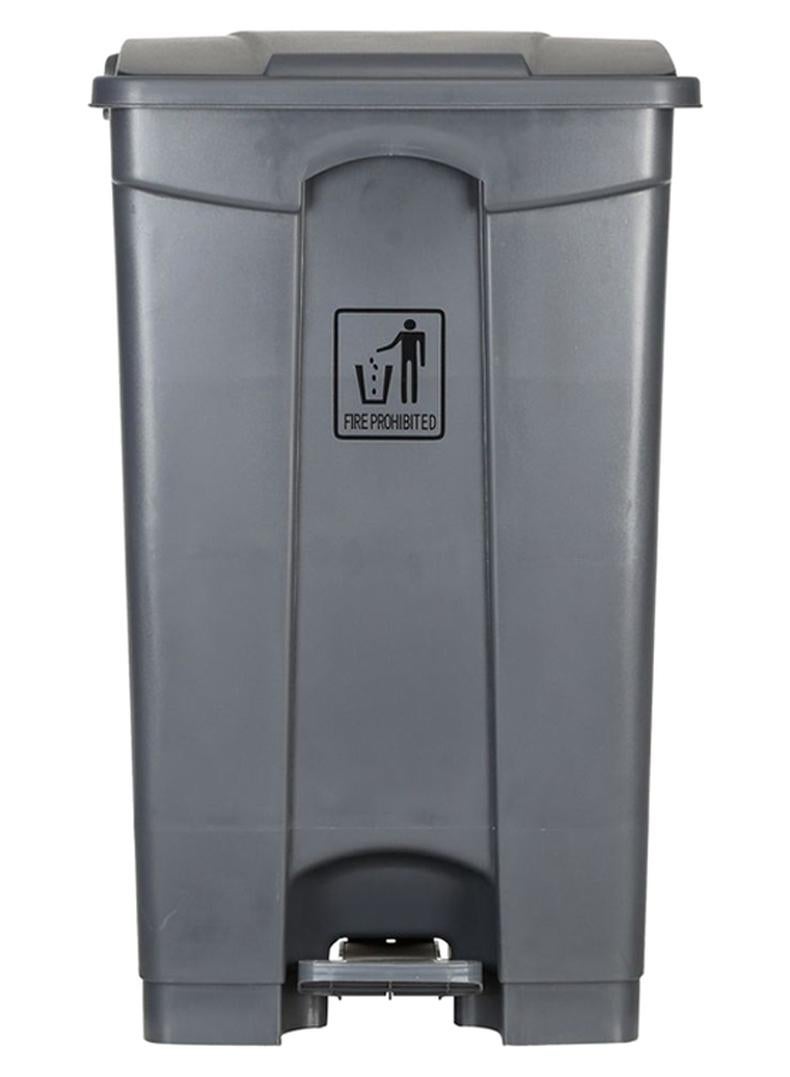Bluestream Garbage Bin Trash Can Grey Step On Grey 87Liters - Image 1