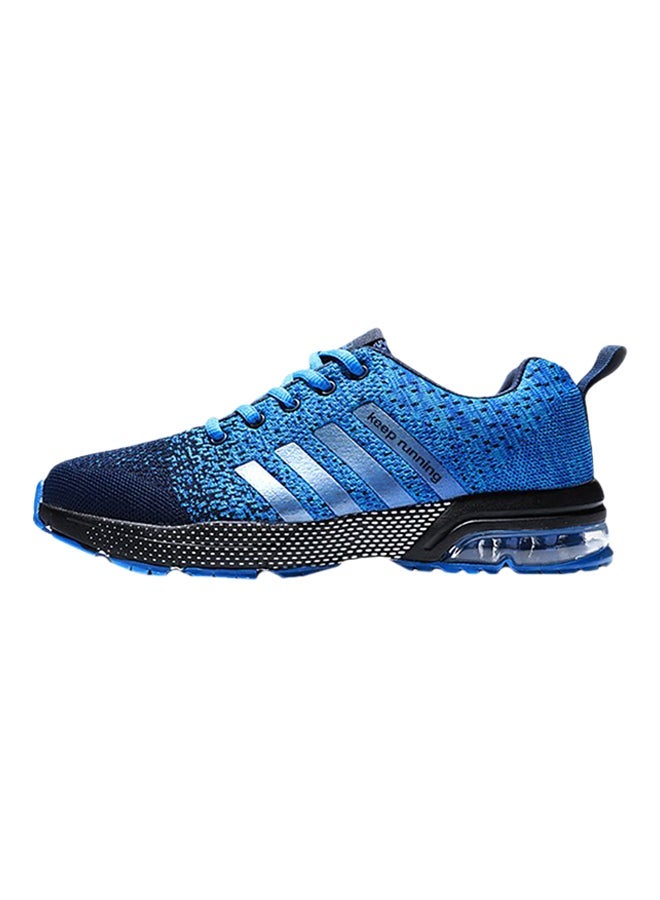Generic Lace-Up Mesh Detailed Trainers Blue  - Image 4