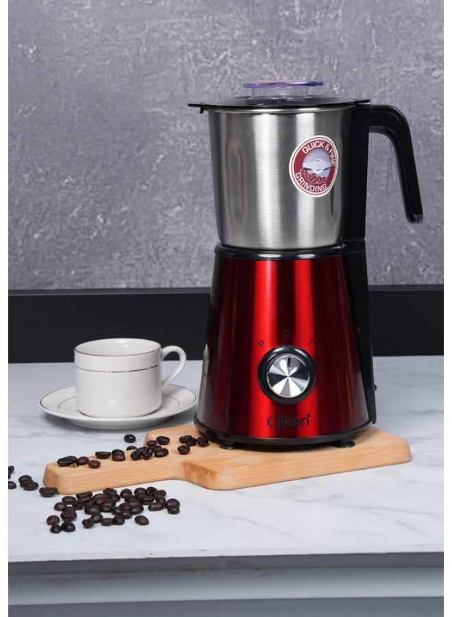 Clikon Quick And Fine Coffee Spice Grinder 450W 800 ml 450 W CK2287 Red/Silver/Black - Image 1