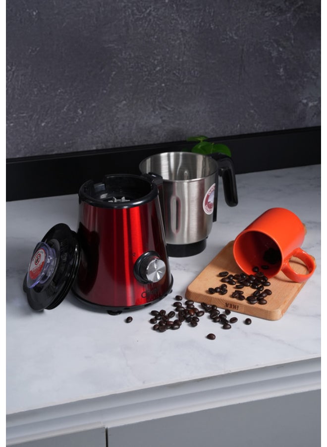 Clikon Quick And Fine Coffee Spice Grinder 450W 800 ml 450 W CK2287 Red/Silver/Black - Image 5