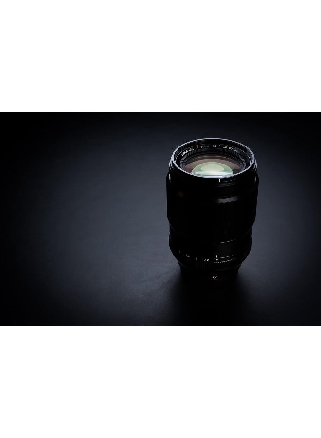FUJIFILM - XF 90mm f/2 R LM WR Camera Lens Black - Image 1