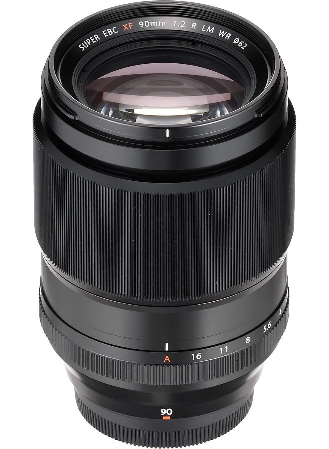 FUJIFILM - XF 90mm f/2 R LM WR Camera Lens Black - Image 1