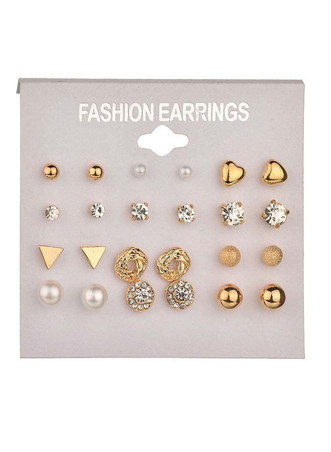 12 Pieces Stud Earrings Set - Image 1