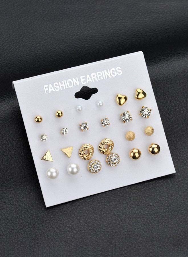 12 Pieces Stud Earrings Set - Image 2