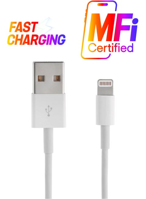 Lightning To USB Cable For Apple iPhone 5 White