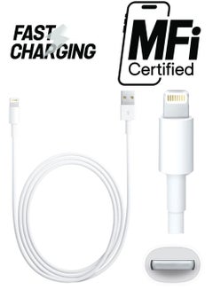 USB To Lightning Data Sync Charging Cable White