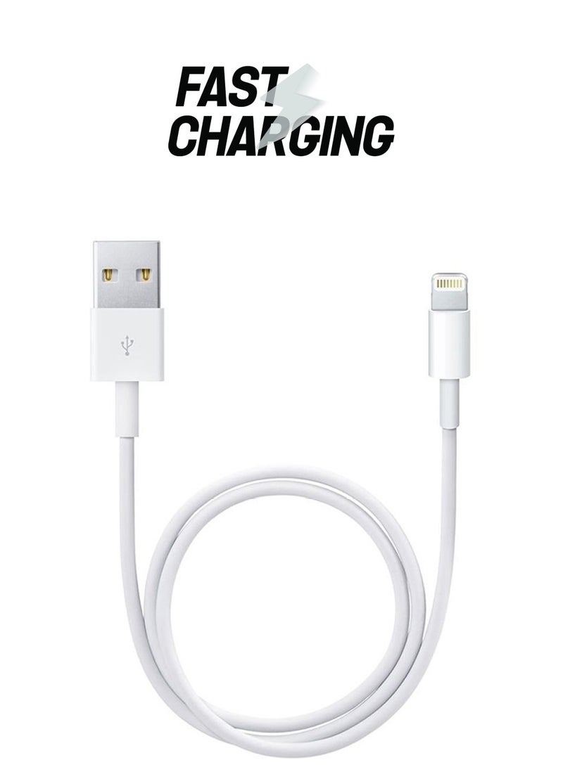 كابل Lightning للشحن ومزامنة البيانات أبيض