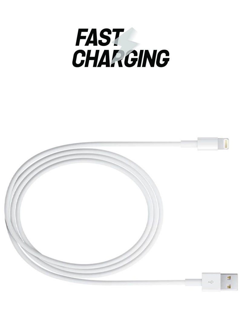 Lighting Data Sync Charging Cable White