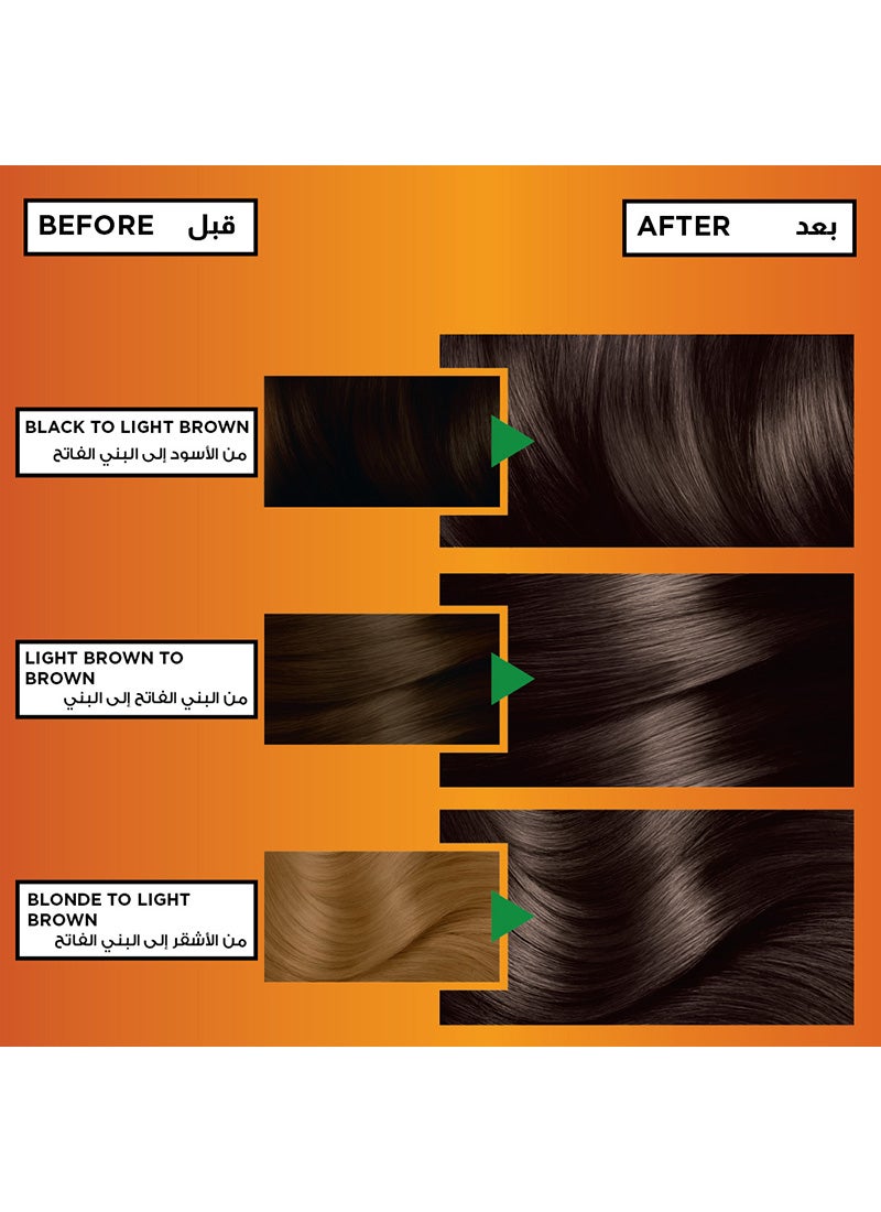 garnier Naturals Hair Colour 5.1 Deep Ashy Light Brown 112ml - Image 4
