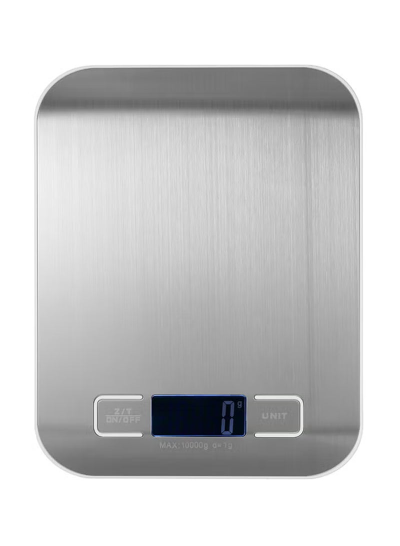 Cuisine Art Digital Kitchen Scale, High-Precision Food Weighing Scale, Stainless Steel Platform, LCD Display for Cooking and Baking, Silver Silver - Image 1