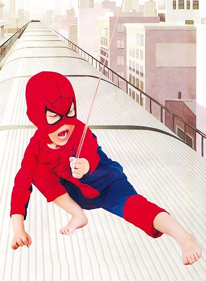 زي تنكري للباس الخارق سبايدرمان بتصميم مريح مناسب للحفلات التنكرية S  - نسخة أصلية S - Image 5